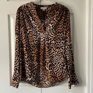 Calvin Klein Cheetah Blouse